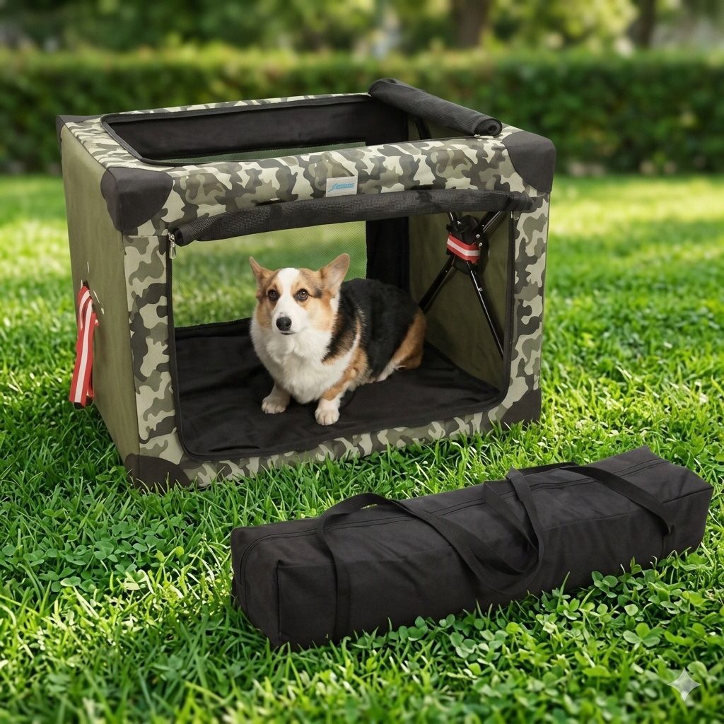 Portable Dog Crate Pet Cage New
