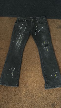 Purple jeans