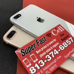 ⌚️🔥iPhone 8  Plus 64gb Factory Unlocked With Warranty 