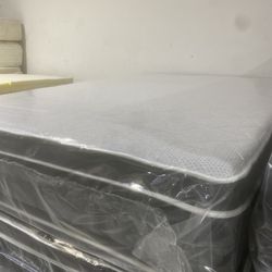 Queen Pillowtop Mattress And Box Spring New In Plastic Free Delivery In Atlanta 