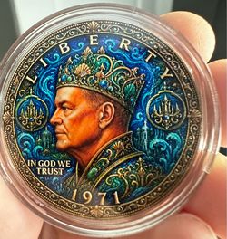 1971 Liberty Colorized Collectible Coin in Capsule Eisenhower