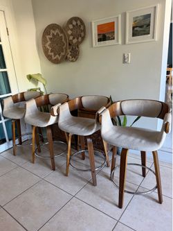 Wood Swivel Counter/Bar Stools