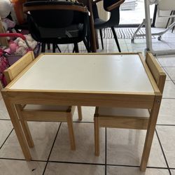 IKEA Kids Table W/ 2 Chairs