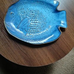 Blue Fish Plate