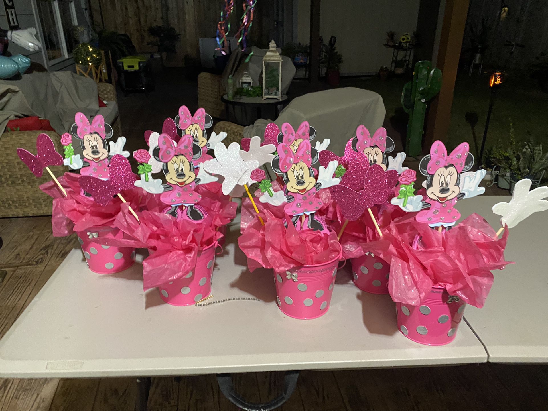 Minnie Mouse Center Pieces For Parties 