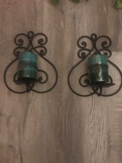 Wall candle holders