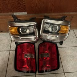 GMC Sierra Headlights And Taillights 