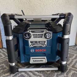 BOSCH CORDED AM-FM POWERBOX W/SUBWOOFER JOBSITE RADIO , MODEL # PB360S