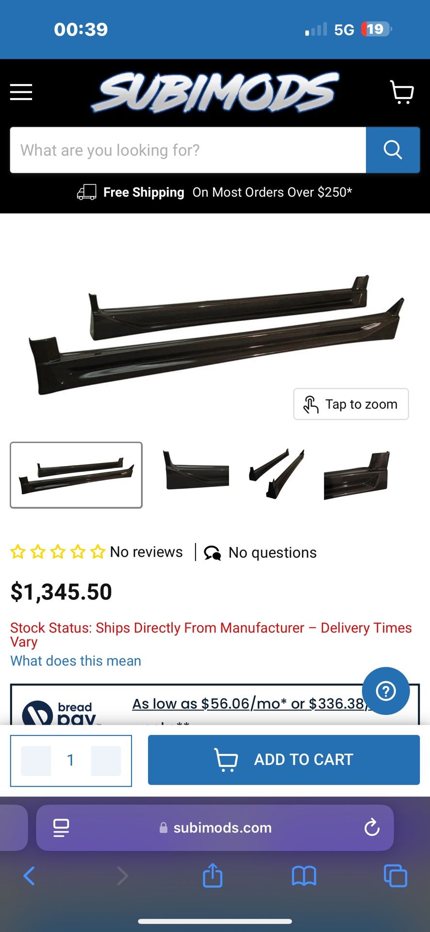 02-03 Wrx Side Skirts