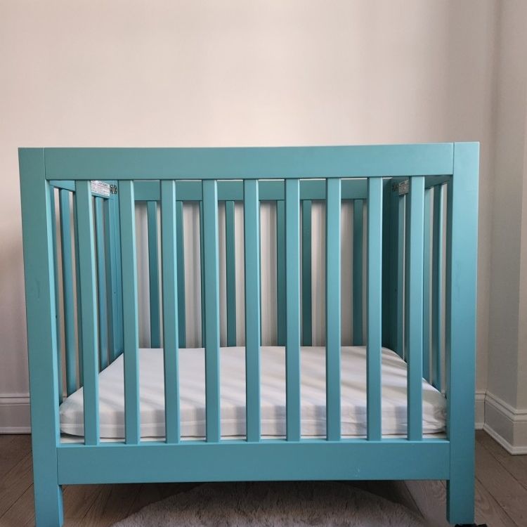 Babyletto mini crib lagoon sale