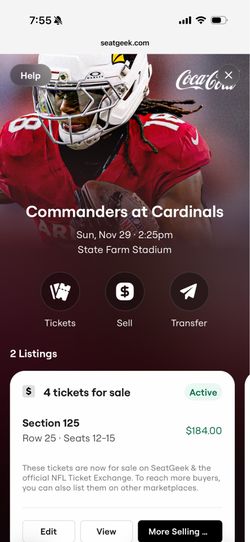 Commanders at Cardinals