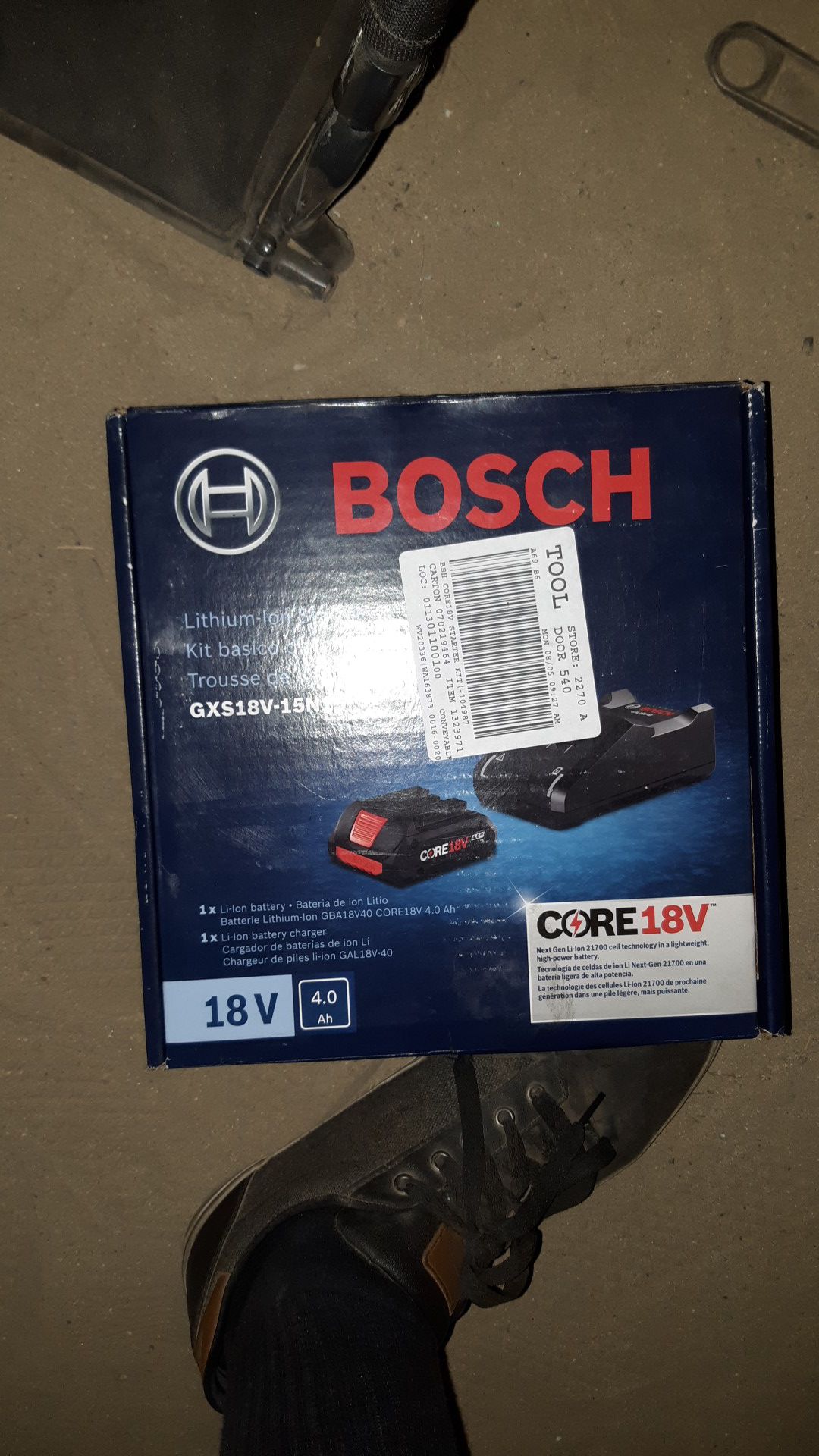 Bosch drill battery starter kit