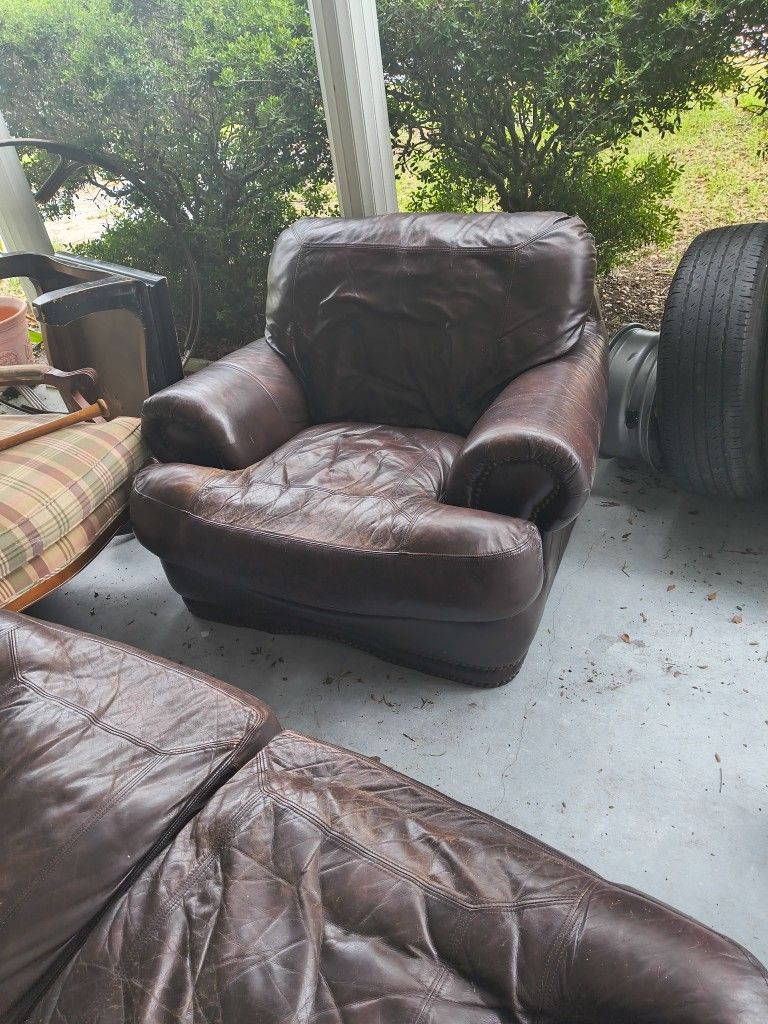 Great Brown Leather Chair.