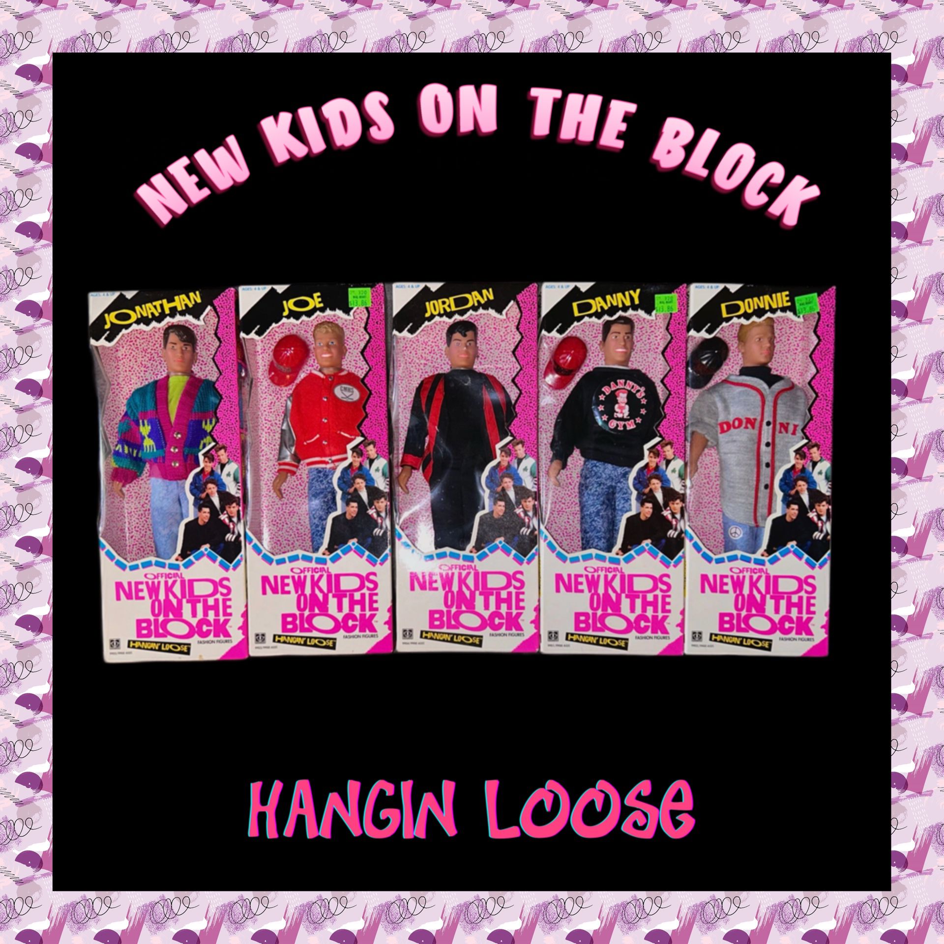 Full Set Of 1990 New Kids On The Block Dolls
