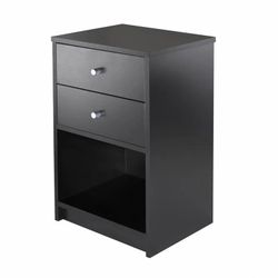 Black nightstand