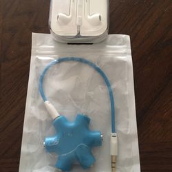 Apple Ear Plugs & Extra Plug Charger