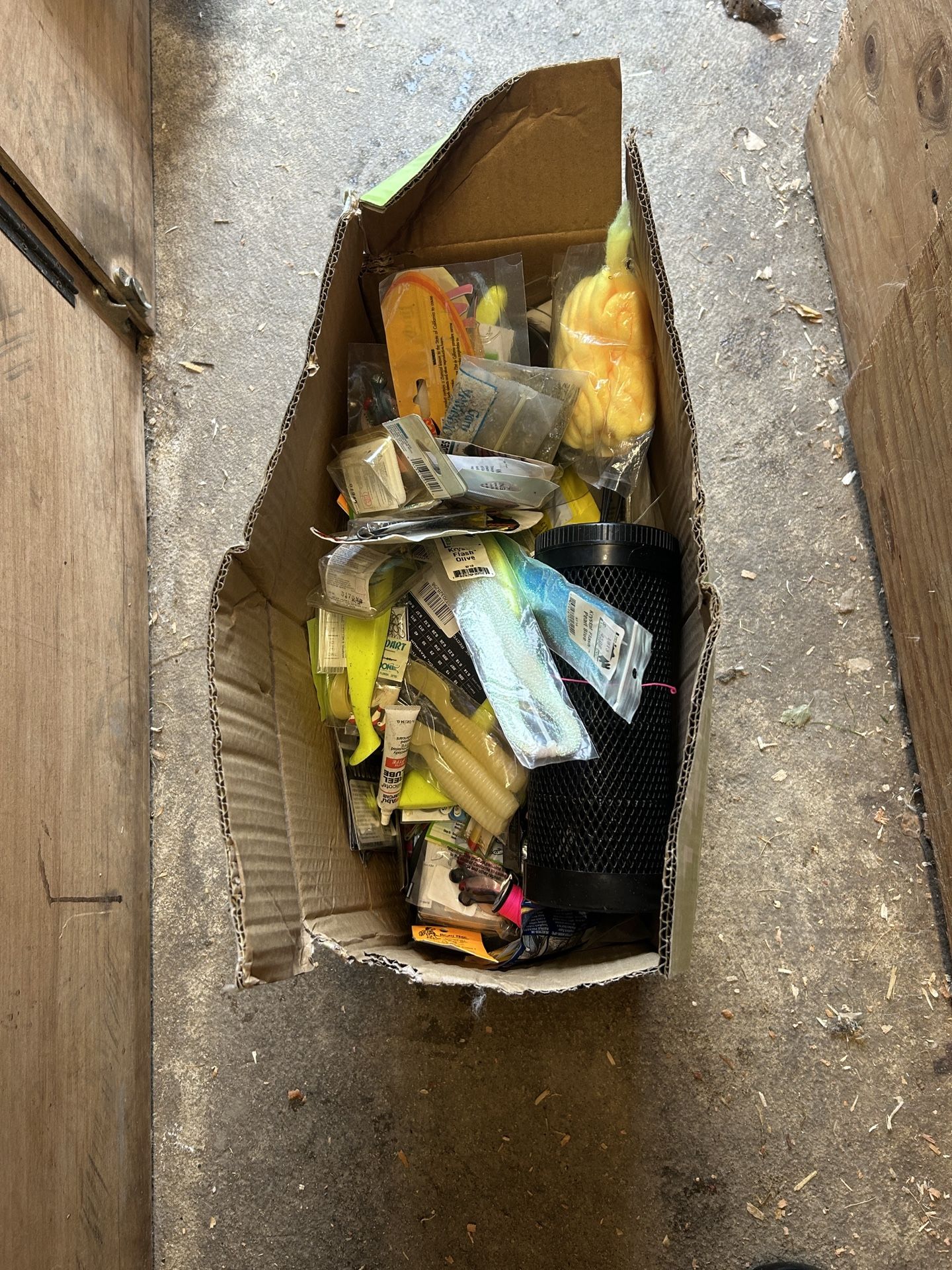 Box Of Random Fishing Gear