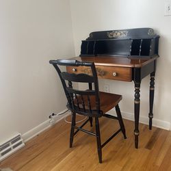 Cherry Wood Desk & Chair