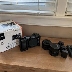 Sony A6000 Digital Camera w/ 2 Lenses and Accessories