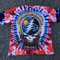 Vintage 1995 Grateful Dead Tour Shirt 30th Anniversary Tie Dye Size XL