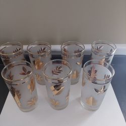 Gold Mid Century Libby Glassware 