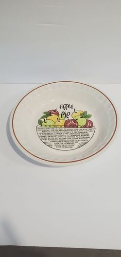 Apple Pie Recipe Ceramic Pie Dish