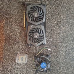 MSI GTX 1650 4gb Twin Frozr Graphics Card and I3-9100F Cpu and Fan