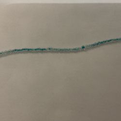 Turquoise Glass Bead Bracelet 
