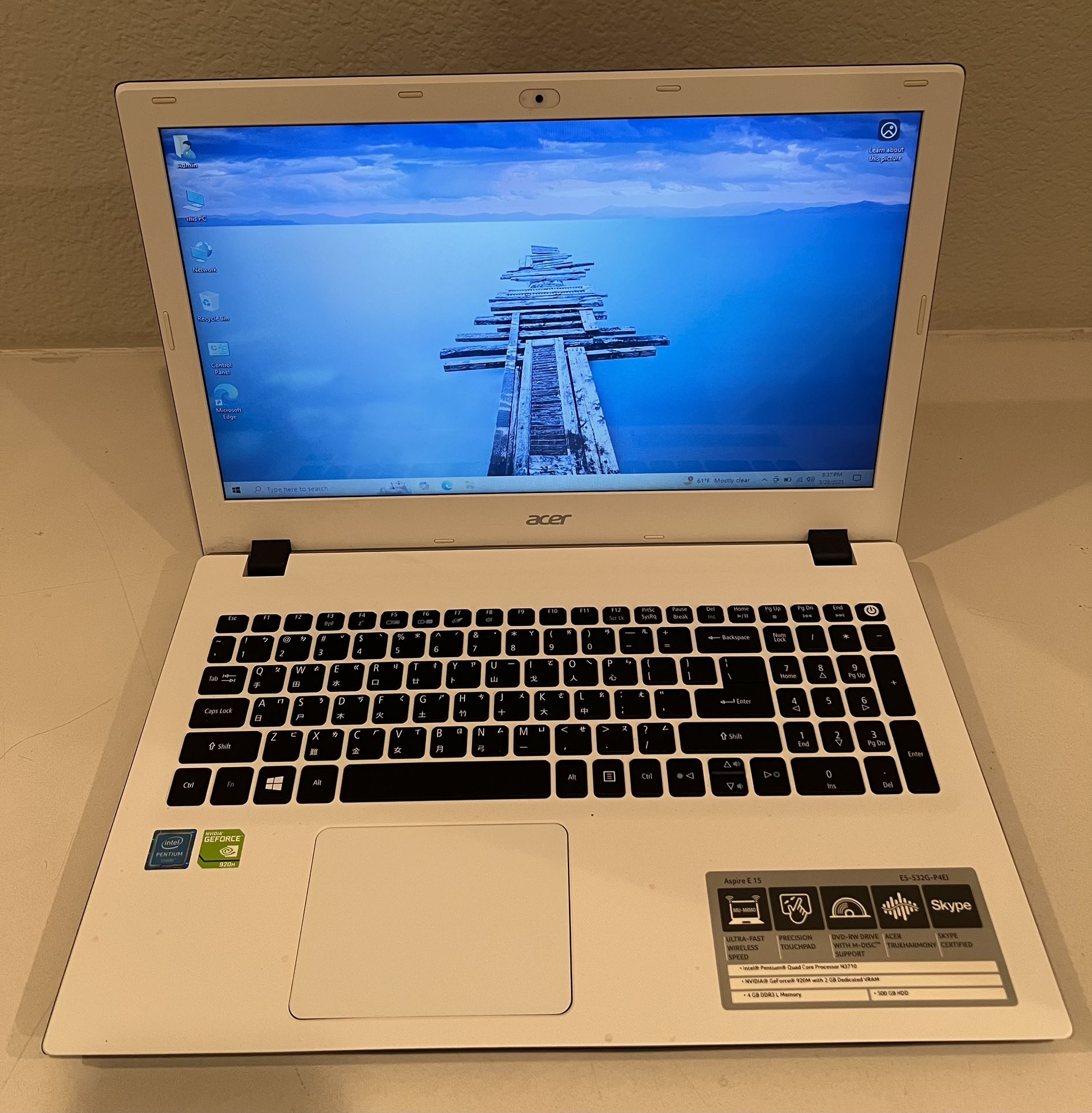 Used Acer 15” Laptop