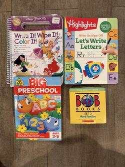 BOB books + Write It, Wipe It Books