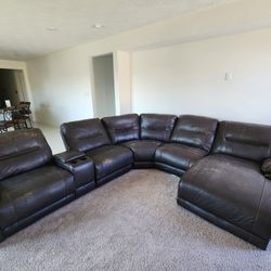 Leather Sectional