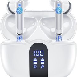 Wireless Earbuds Bluetooth 5.3 Bass Boosted 60H Playtime IPX7 Waterproof Bluetooth