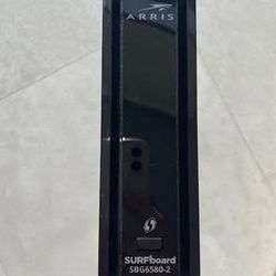 ARRIS Surfboard SBG6580-2 300 Mbps 4 Port Cable Modem and Wi-Fi Router - Black