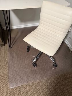 Faux leather chair