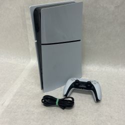 PS five game unit hard drive version with power cording controller