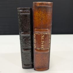 Decorative Vintage-Style Book Set with 'St. Ives' Spine