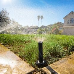 New Sod And Sprinklers