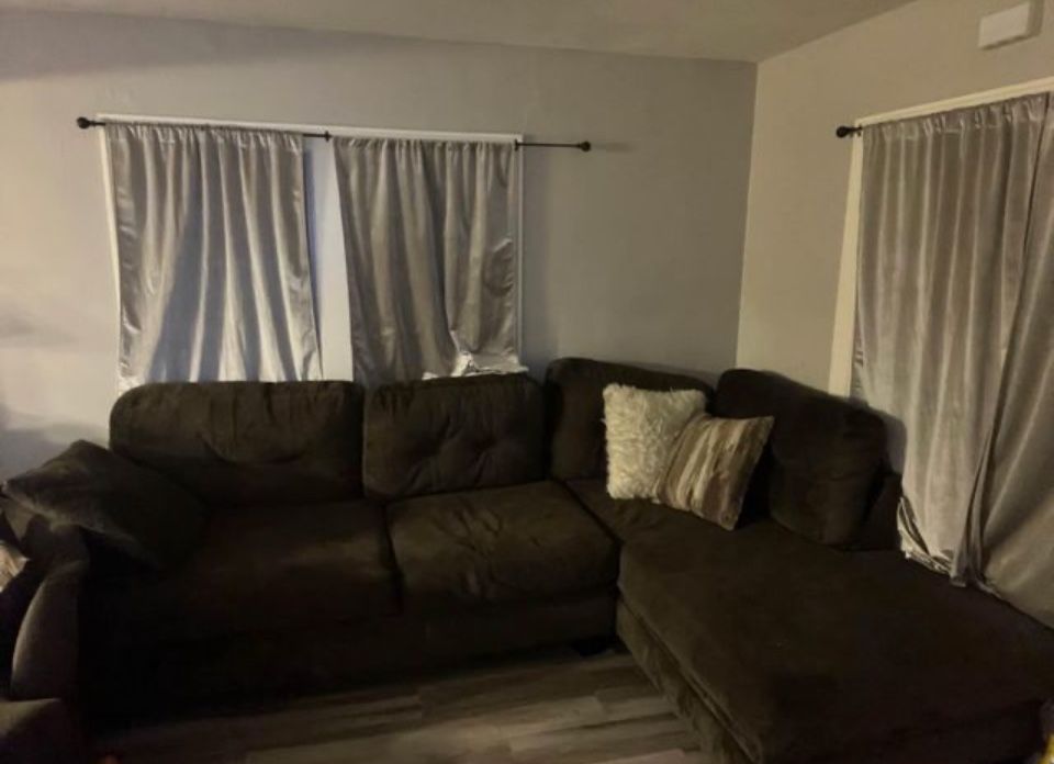 L Shaped Couch Plus Swivel Chair