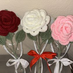 Handmade Crochet Roses 