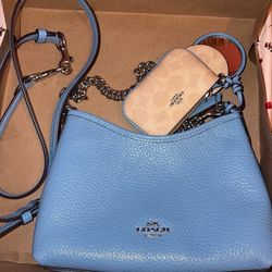 Coach Small Laurel with Mirror Charm and Pouch