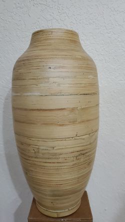 Vase Spun Bamboo