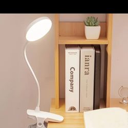 Desk Lamp, Night Light, Clamp Lamp, Reading Lamp, Reading Light, 3 Adjustable Lighting Settings,  Rechargeable 