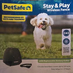 PetSafe Stay & Play Wireless Pet Fence with Replaceable Battery Collar, America's Safest Wireless Fence