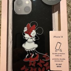 New-Minnie Mouse Bow Resin iPhone 14 Case