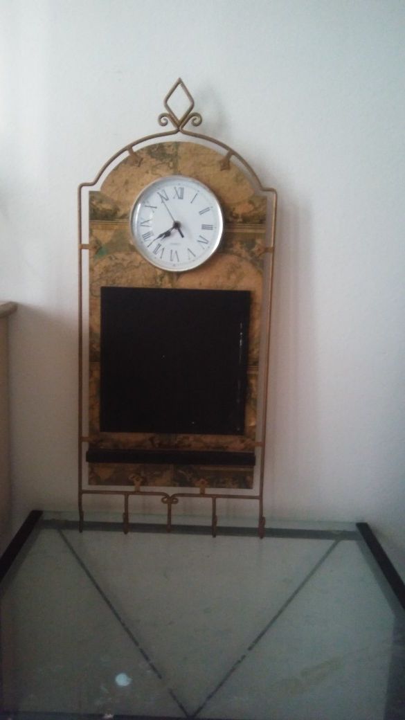 Antique atlas clock