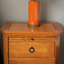 Two Matching Solid Wood Nightstands