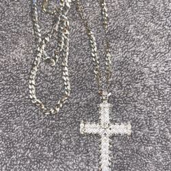 925 silver chain with cross pendant