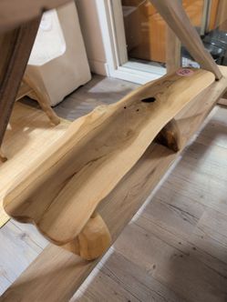 Live Edge Wood Bench