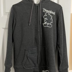 Vibtage Disneyland authentic fleece-lined zip hoodie jacket