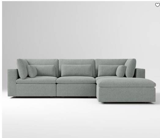 West Elm Harmony Modular Couch 121" 4-Piece